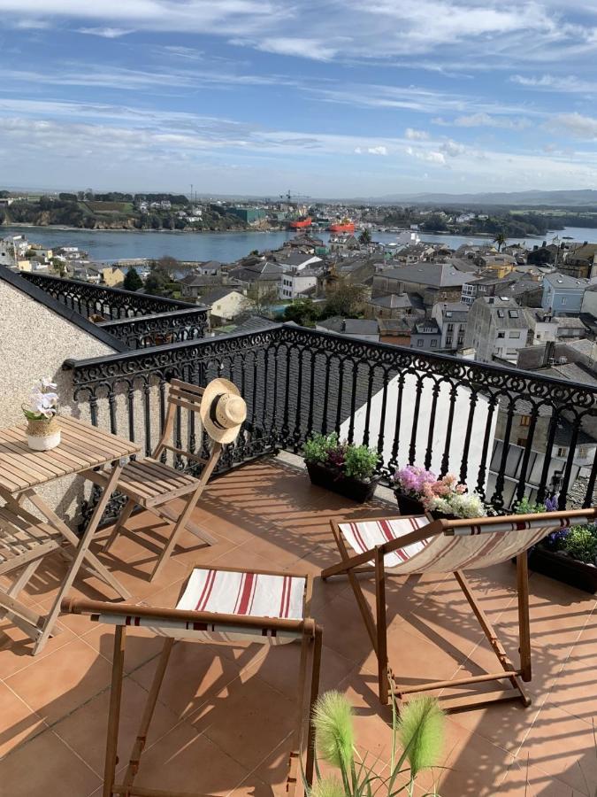 Moderno Piso Con La Mejor Terraza De Ribadeo Y Vistas Maravillosas Exterior photo
