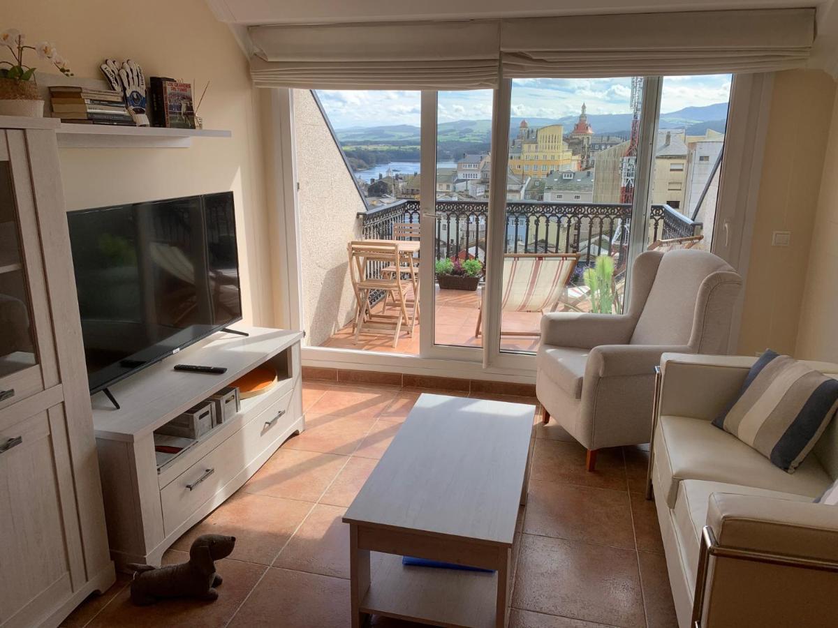 Moderno Piso Con La Mejor Terraza De Ribadeo Y Vistas Maravillosas Exterior photo